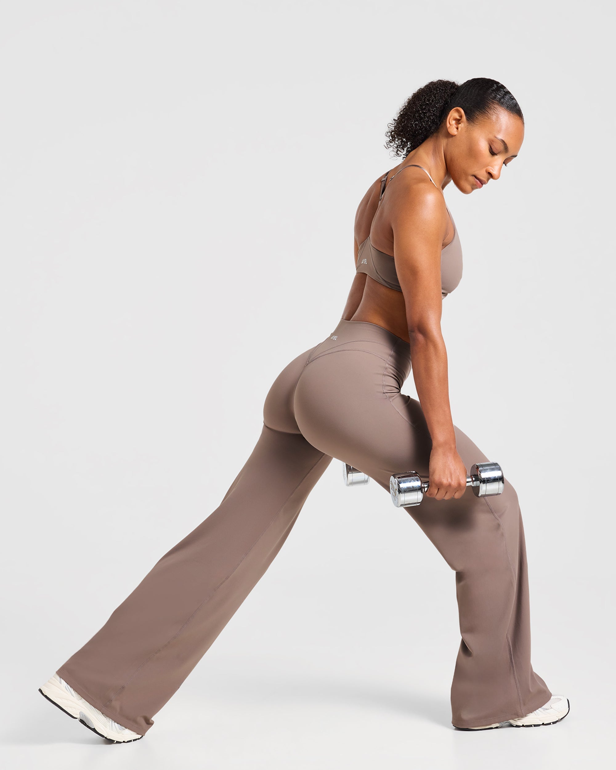 Engage Straight Leg Leggings - Warm Taupe