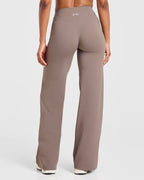 Engage Straight Leg Leggings - Warm Taupe