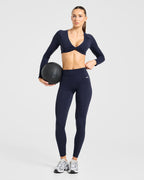 Engage Leggings - Deep Navy