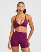 Engage Sports Bra - Rich Plum