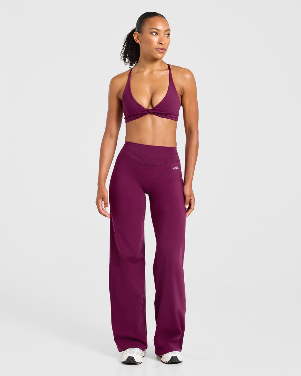 Engage Straight Leg Leggings - Rich Plum