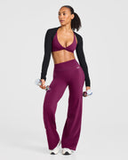 Engage Straight Leg Leggings - Rich Plum