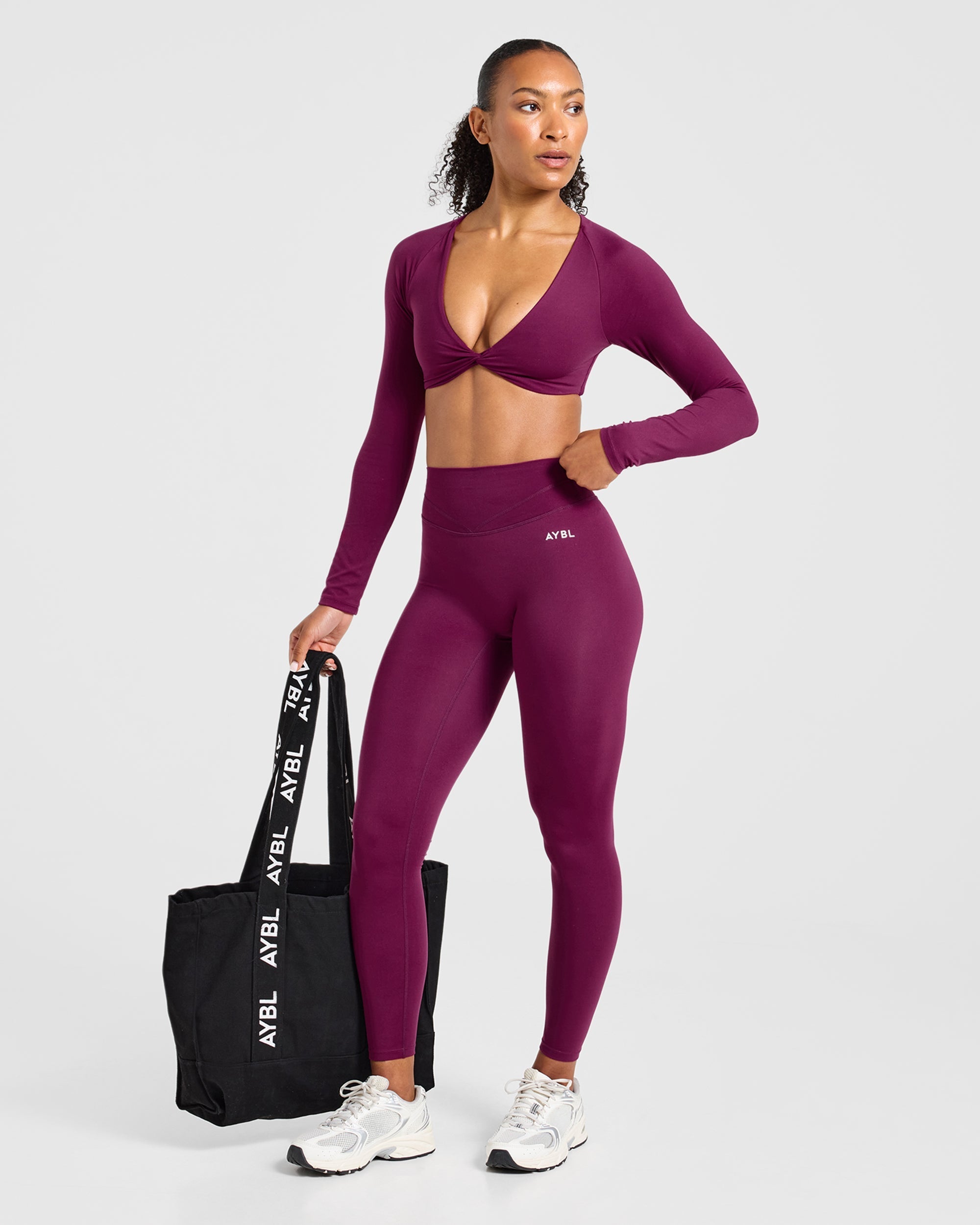 Engage Leggings - Rich Plum