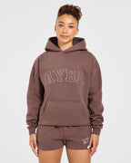 Varsity Applique Oversized Hoodie - Bruin