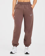 Varsity Applique Oversized Joggers - Bruin