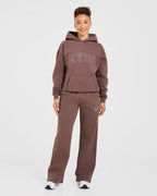 Varsity Applique Oversized Straight Leg Joggers - Bruin