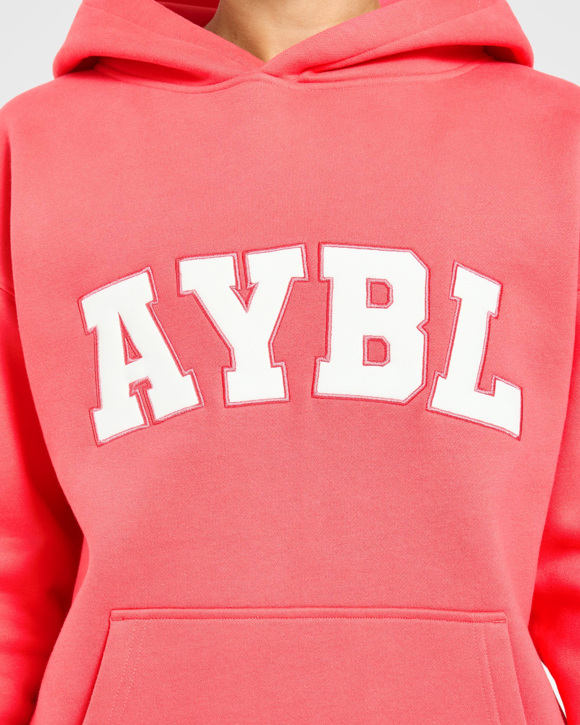 Varsity 2.0 Oversized Hoodie - Summer Coral