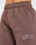 Varsity Applique Oversized Straight Leg Joggers - Bruin