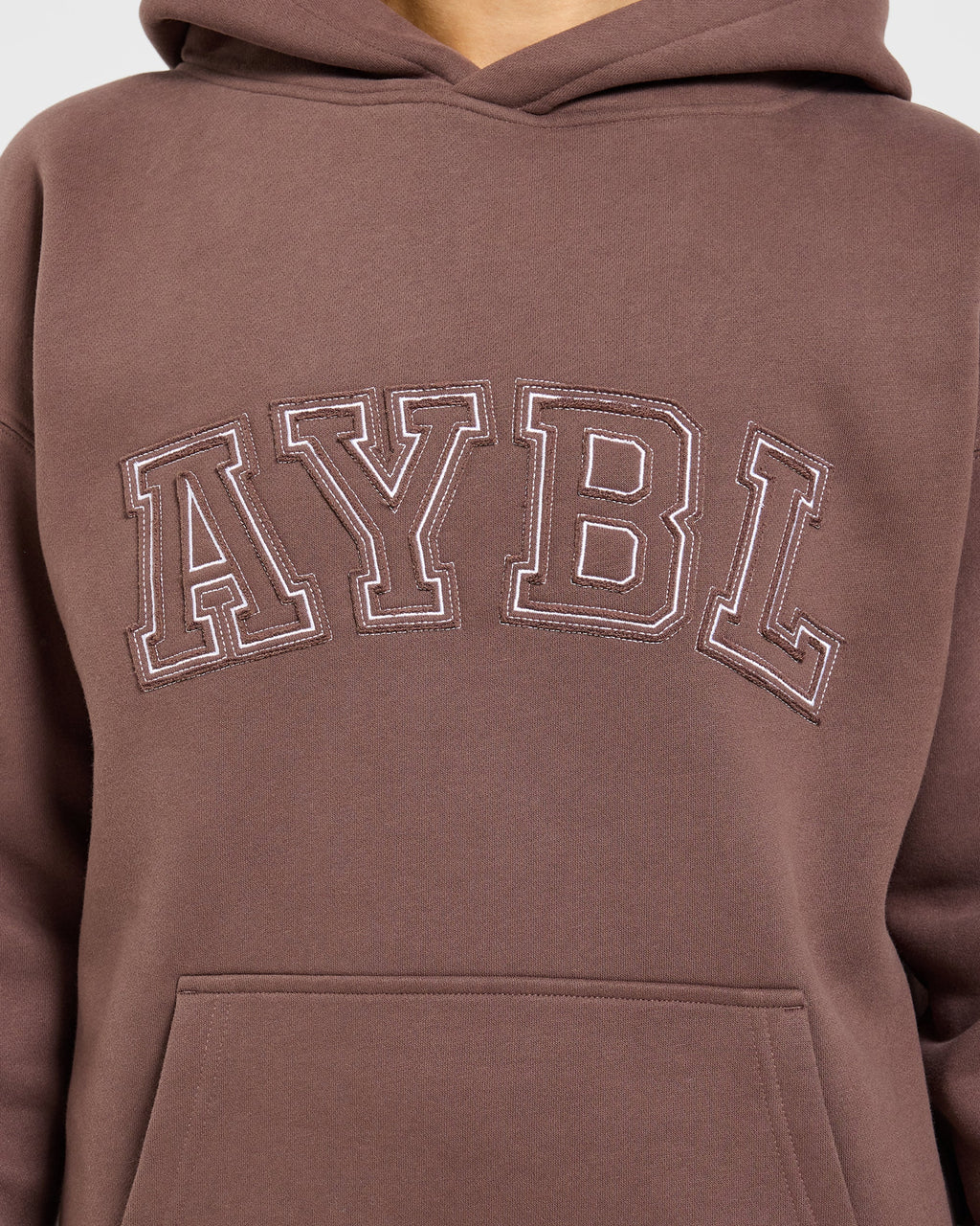 Varsity Applique Oversized Hoodie - Bruin