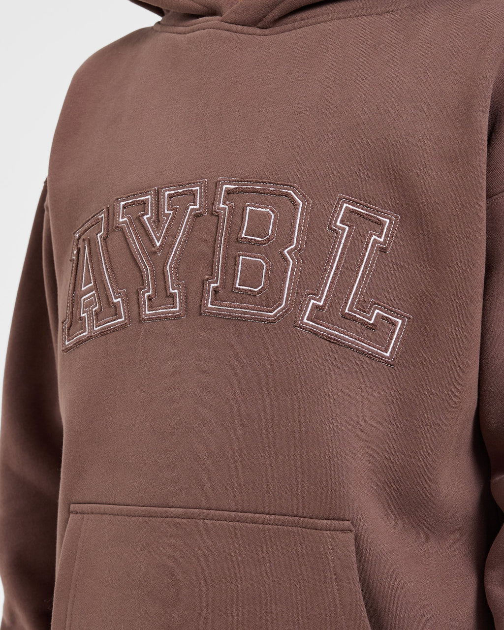 Varsity Applique Oversized Hoodie - Bruin