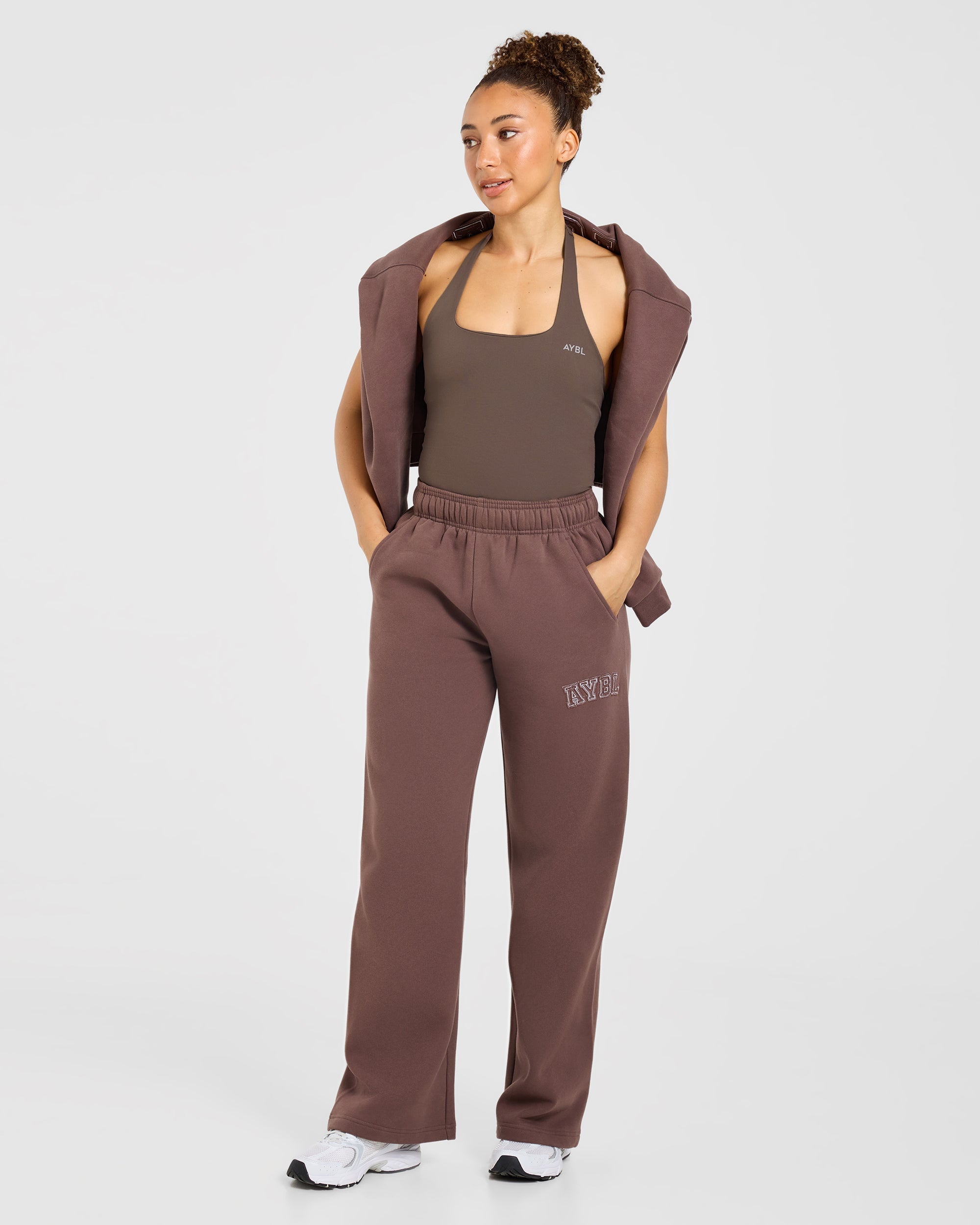 Varsity Applique Oversized Straight Leg Joggers - Bruin