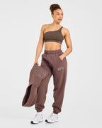 Varsity Applique Oversized Joggers - Bruin