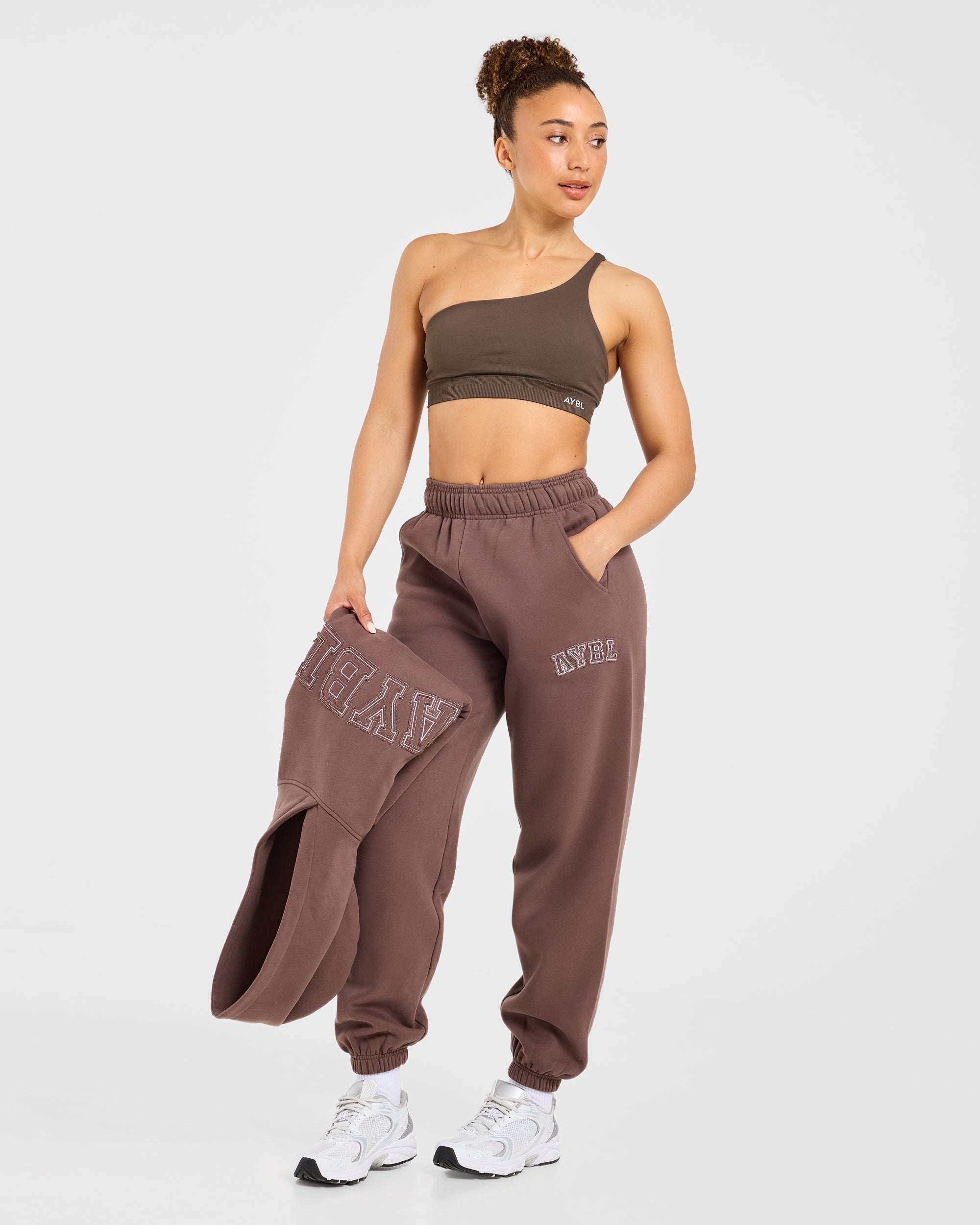 Varsity Applique Oversized Joggers - Bruin