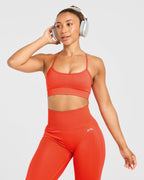 Empower Seamless Sports Bra - Hot Oranje