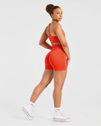 Empower Seamless Shorts - Hot Oranje