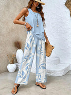 Jade | Elegant Top & Wide-Leg Trouser Set