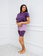 LADIES CROP COTTON POCKET TEE