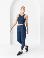 LADIES HIGH NECK POWER CROP TANK