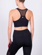 LADIES ACTIVE SPORTS CROP W/ MESH