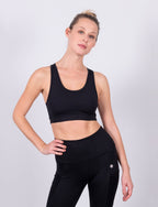 LADIES ACTIVE SPORTS CROP W/ MESH