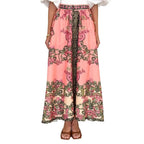 Women's Dress Skirt 2025 Spring/Summer New Fashion Printed Half-Length Skirt Ethnic Style Casual Long Skirt for Women