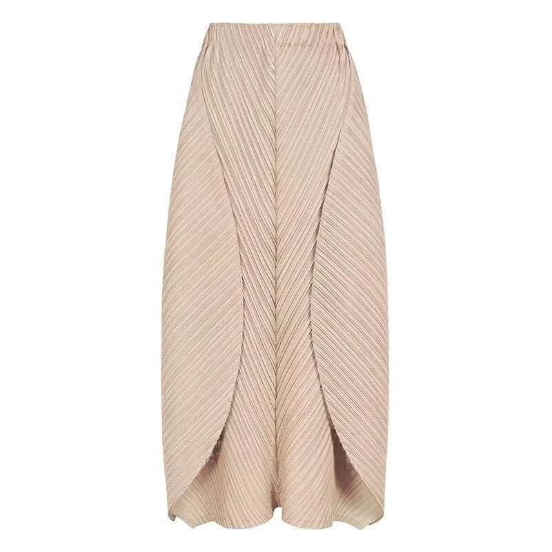 Skirts for Women Woman Clothes New Beautiful Lssey Miyake Solid Color 2025 Spring and Summer new big Skirt Women's Dress Skirts