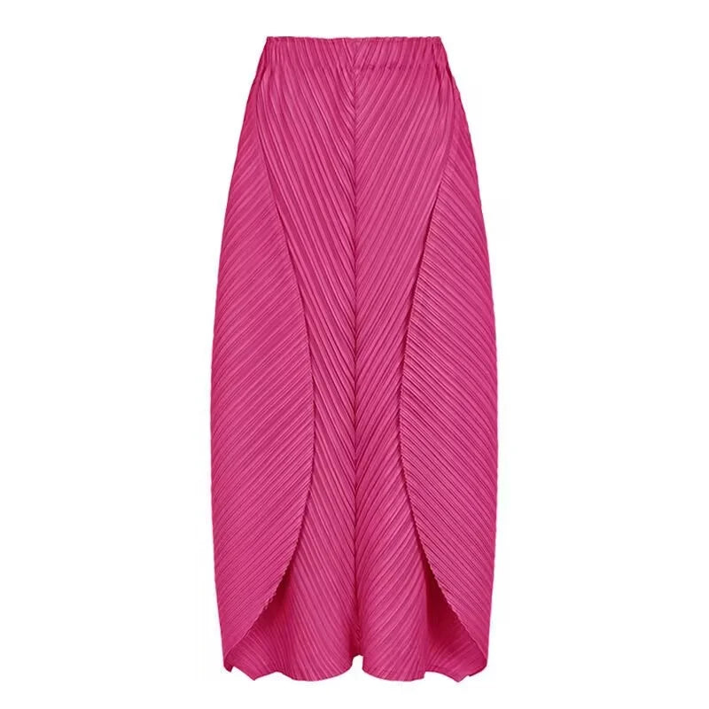 Skirts for Women Woman Clothes New Beautiful Lssey Miyake Solid Color 2025 Spring and Summer new big Skirt Women's Dress Skirts