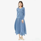 Skirts for Women Woman Clothes New Beautiful Lssey Miyake Solid Color 2025 Spring and Summer new big Skirt Women's Dress Skirts