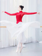 Ballet practice costume, ballet dance dress, full-skirted dance practice skirt, modern dance dress, dance outfit