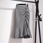 New In Skirts for Women Summer 2025 Midi Woman Skirt Aesthetic Clothing Sales V Chic and Elegant Cheap Korean Style High Quality