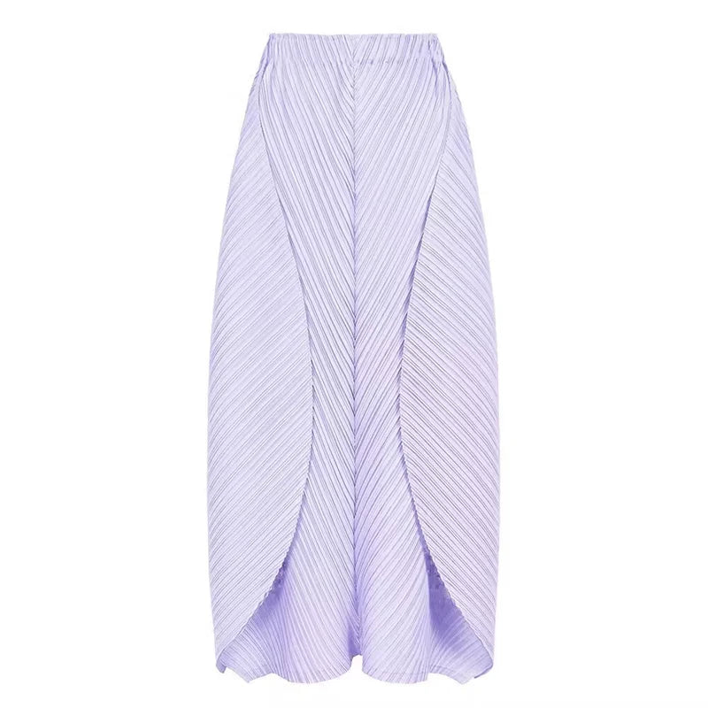Skirts for Women Woman Clothes New Beautiful Lssey Miyake Solid Color 2025 Spring and Summer new big Skirt Women's Dress Skirts