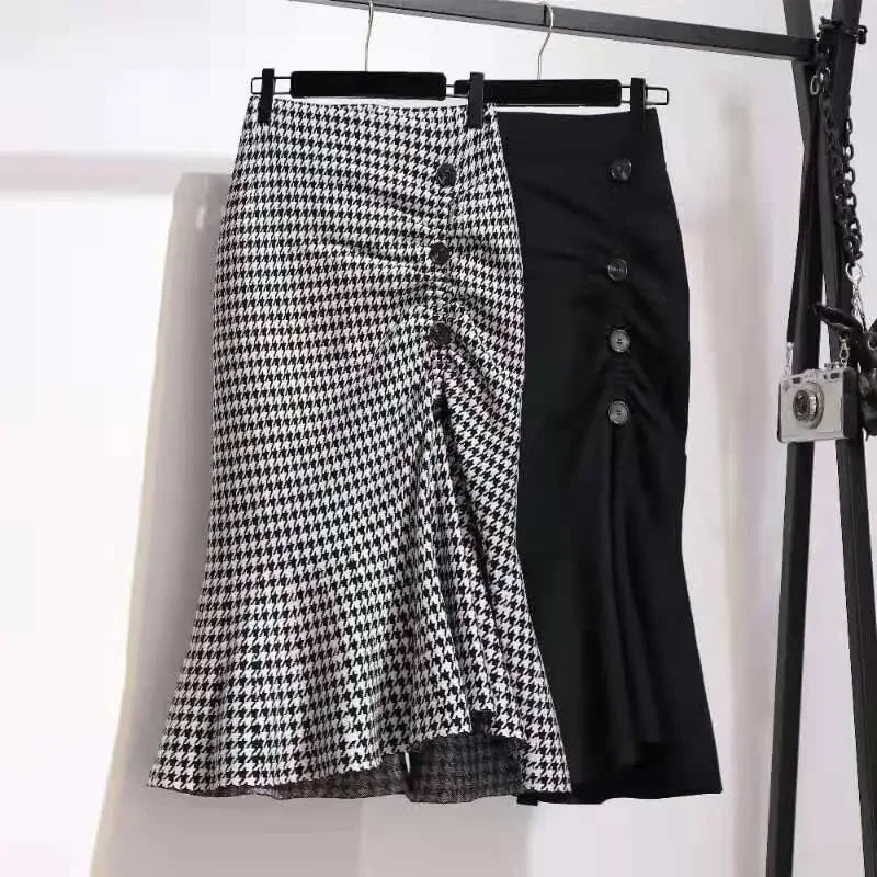New In Skirts for Women Summer 2025 Midi Woman Skirt Aesthetic Clothing Sales V Chic and Elegant Cheap Korean Style High Quality