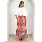 Women's Dress Skirt 2025 Spring/Summer New Fashion Printed Half-Length Skirt Ethnic Style Casual Long Skirt for Women