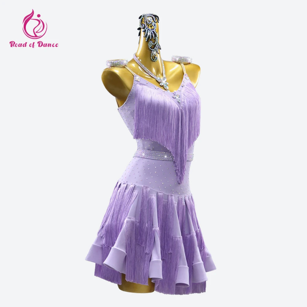 Dress For Dancing 2026 Latin Dance Parties Wear Costumes Ballroom Clothes Sexy Skirt Girls Prom Stage Jumpsuit Sports Match Suit