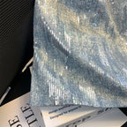 skirts for women Sequin denim bag hip skirt Summer new Korean version of high waist slim retro niche design Joker skirt.
