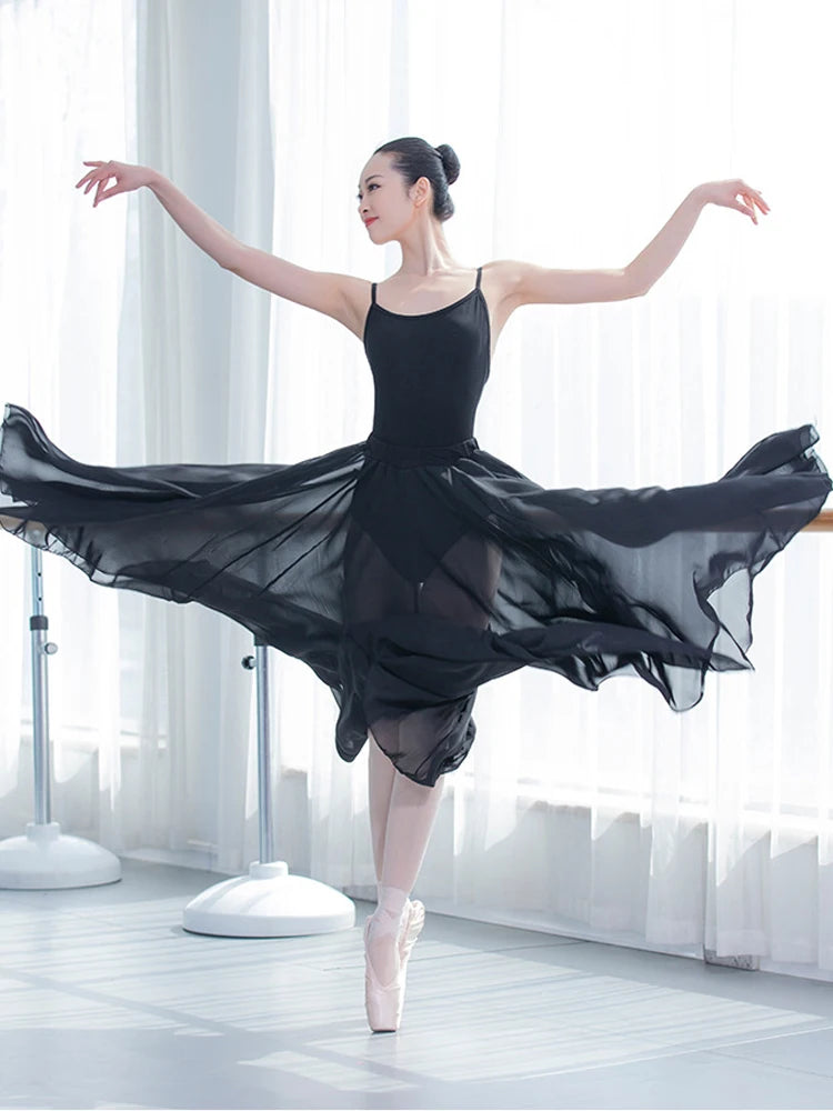 Ballet practice costume, ballet dance dress, full-skirted dance practice skirt, modern dance dress, dance outfit