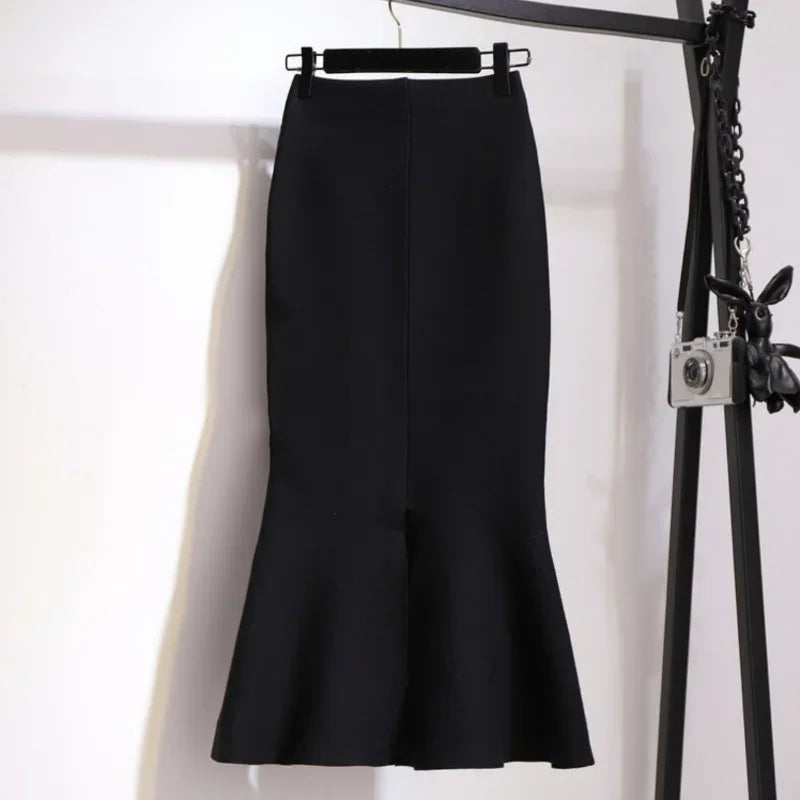 New In Skirts for Women Summer 2025 Midi Woman Skirt Aesthetic Clothing Sales V Chic and Elegant Cheap Korean Style High Quality