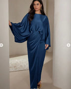 Dress Women Eid Abaya Party Dresses Dubai Kaftan Jalabiya Ramadan Muslim Abayas Morocco Arab Long Robe Lace Up Islam Vestidos