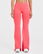 Enhance Seamless Flared Leggings - Summer Coral