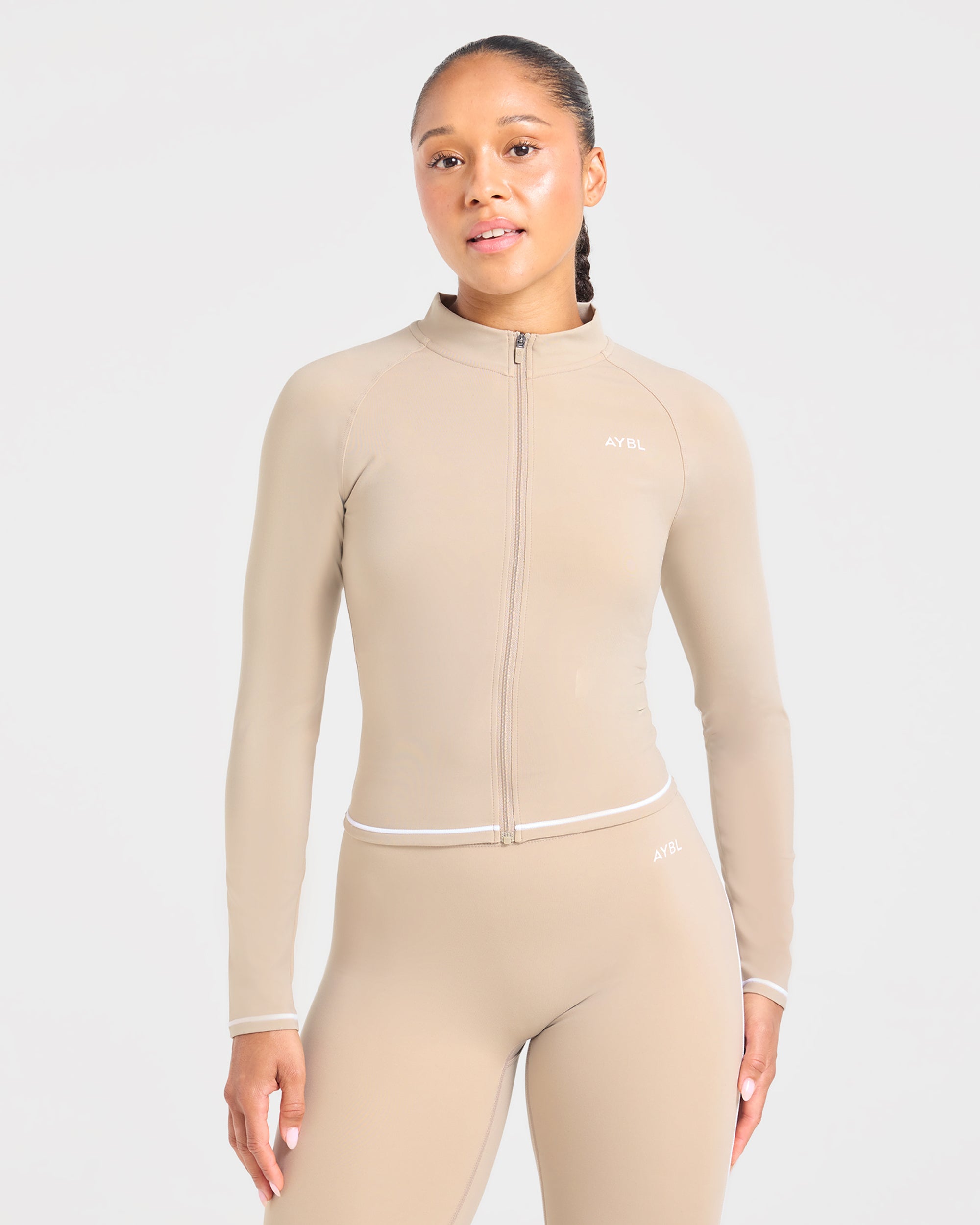 Form Zip Up Jacket - Mocha