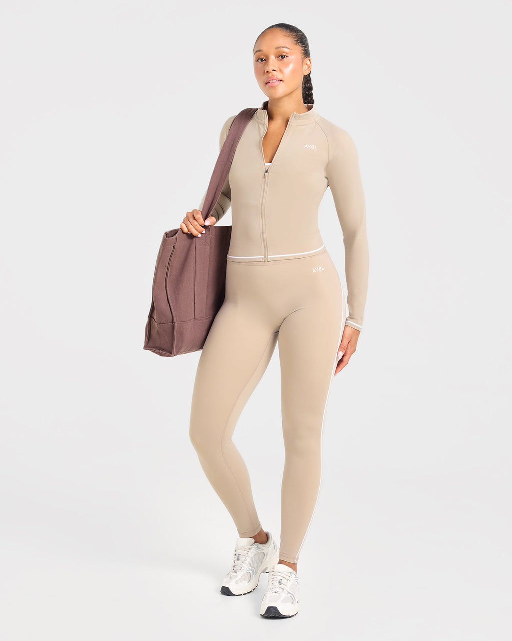 Form Zip Up Jacket - Mocha
