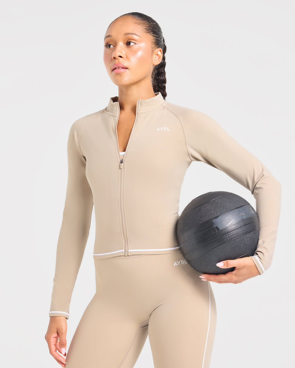 Form Zip Up Jacket - Mocha