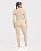 Form Zip Up Jacket - Mocha