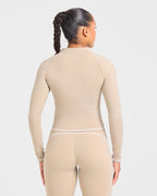 Form Zip Up Jacket - Mocha