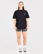 Lift Graphic 2.0 Oversized T Shirt - Zwart