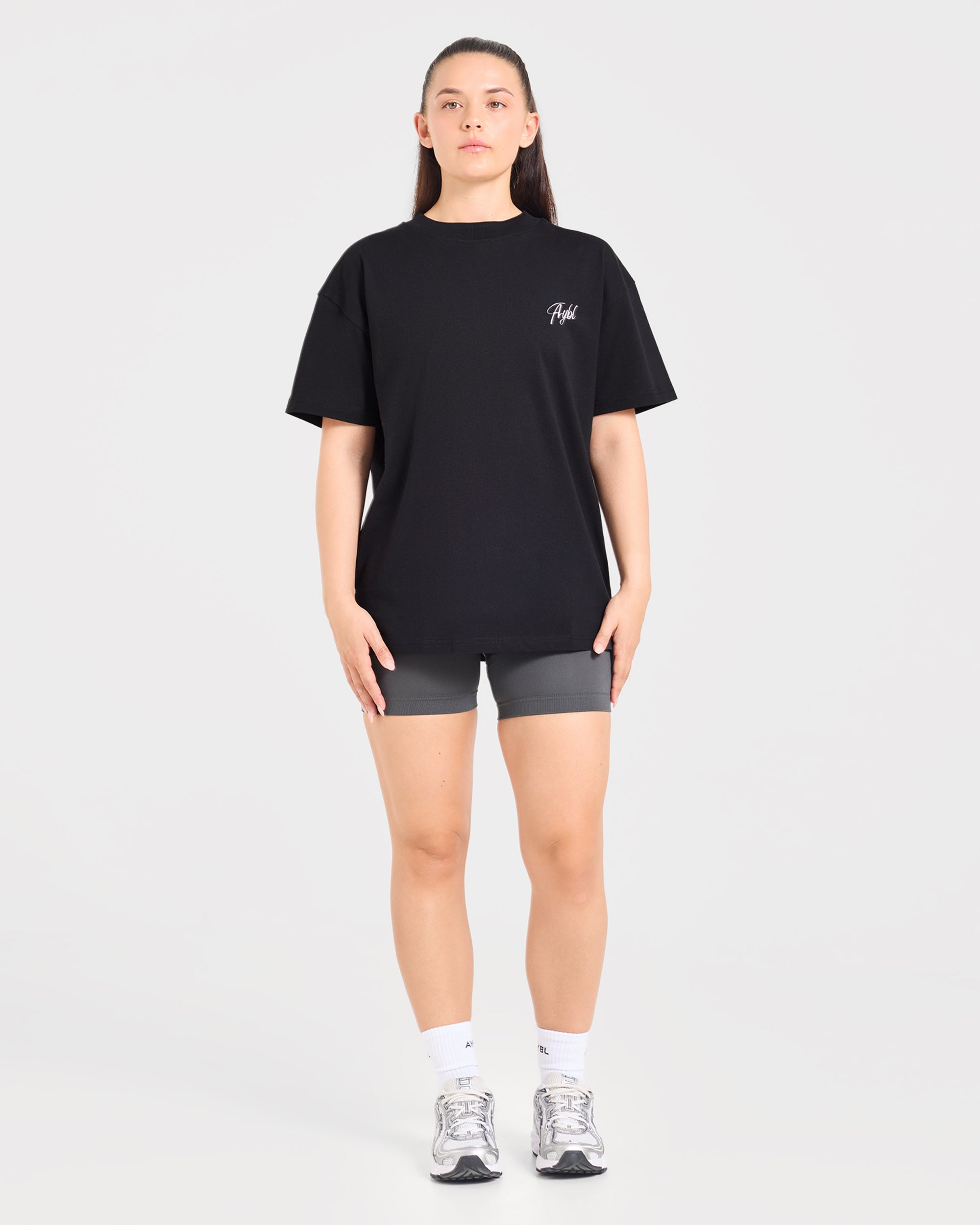 Lift Graphic 2.0 Oversized T Shirt - Zwart