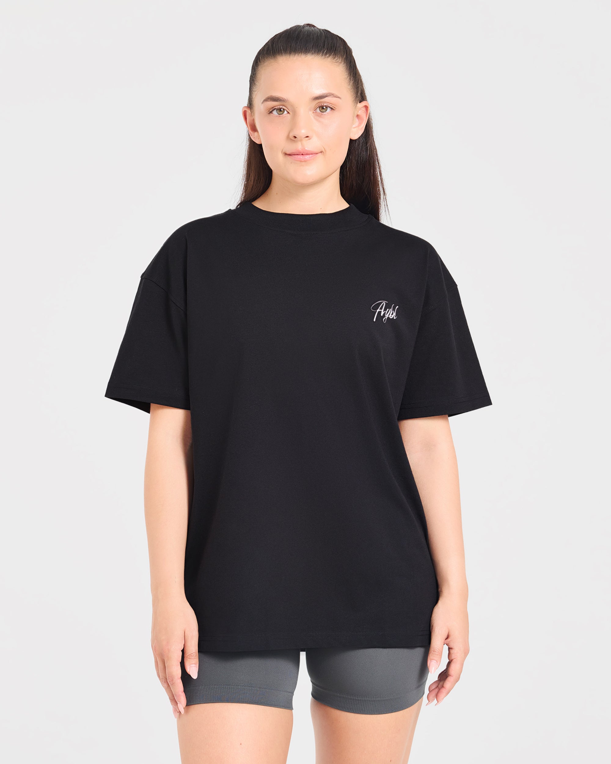 Lift Graphic 2.0 Oversized T Shirt - Zwart