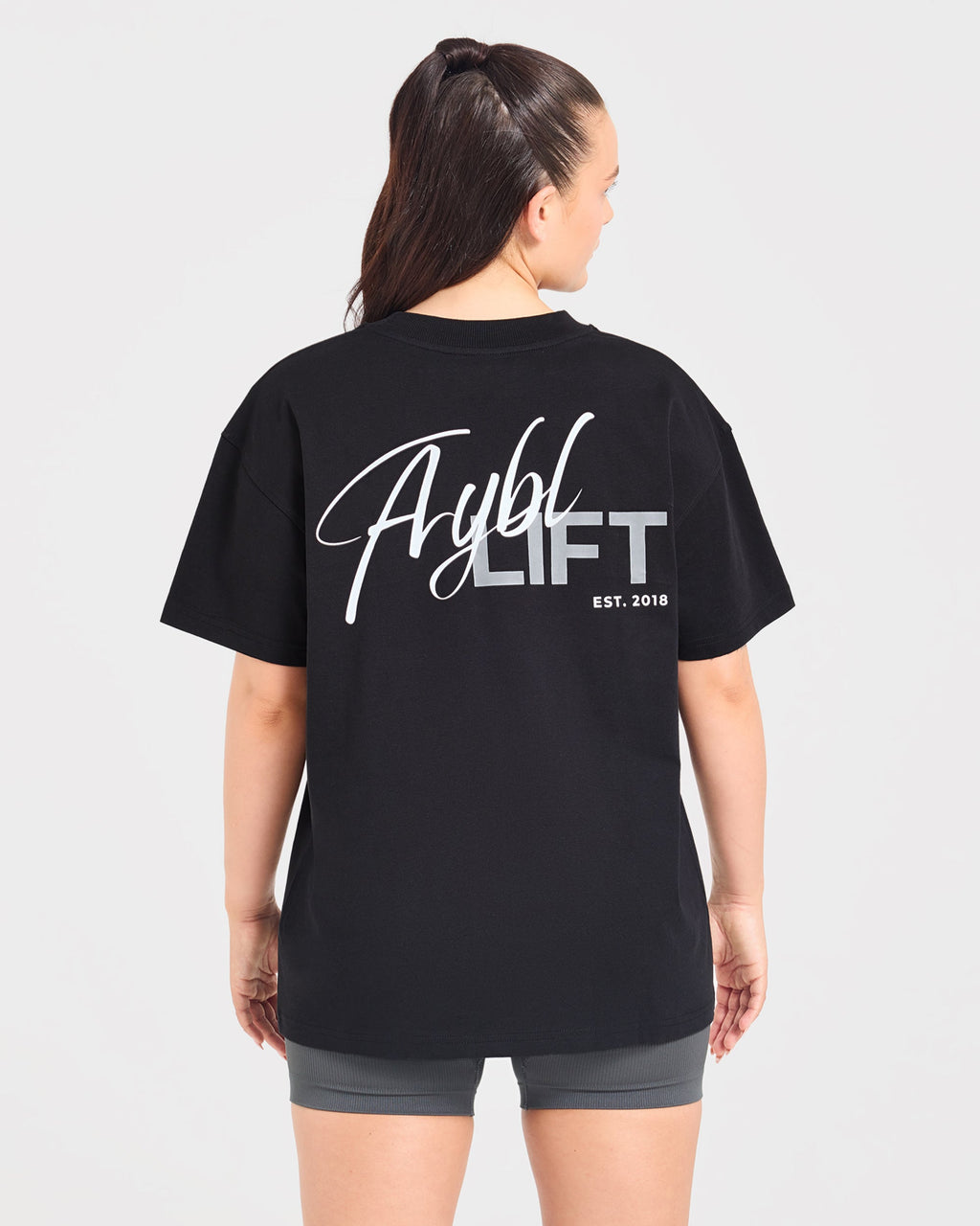 Lift Graphic 2.0 Oversized T Shirt - Zwart