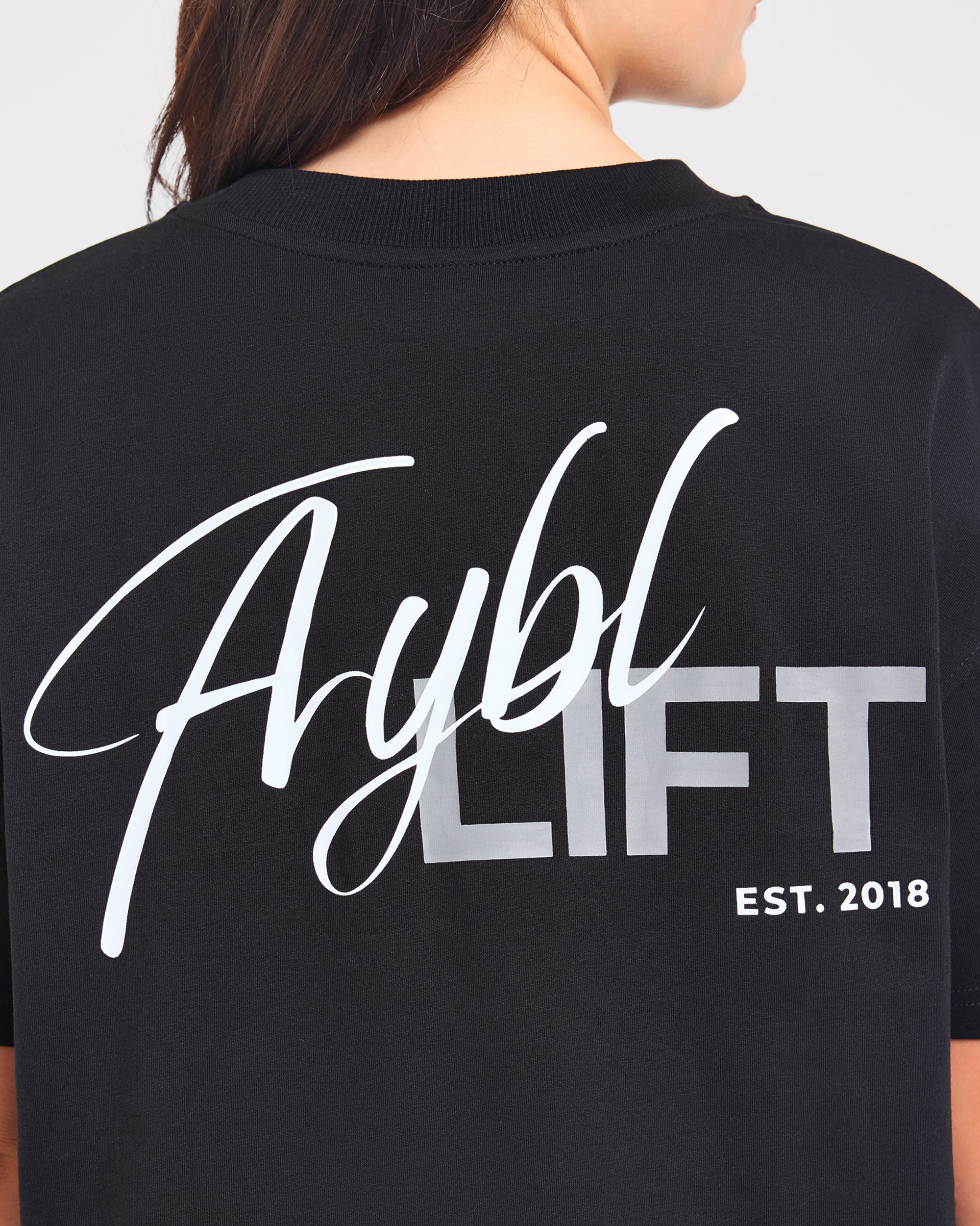 Lift Graphic 2.0 Oversized T Shirt - Zwart