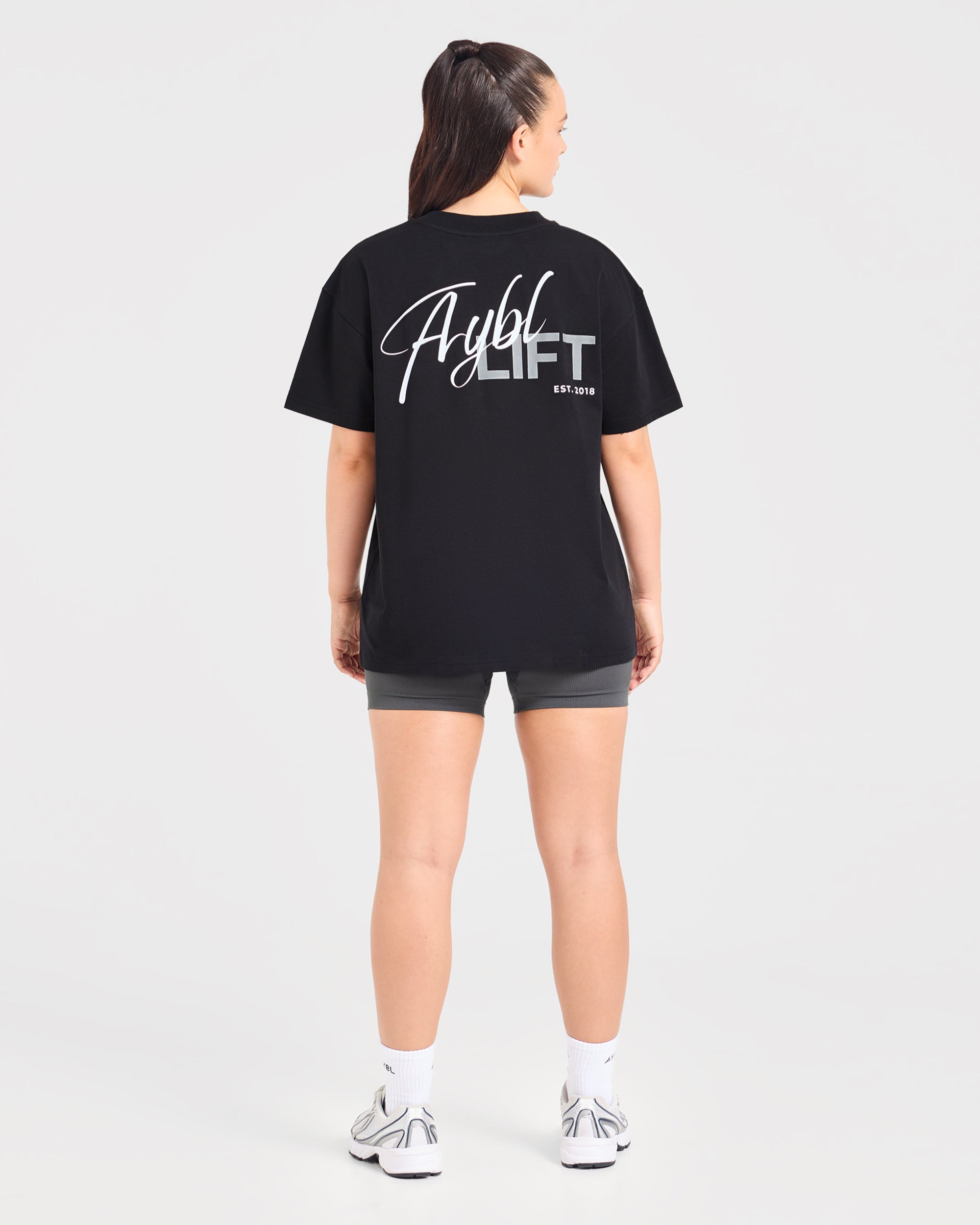 Lift Graphic 2.0 Oversized T Shirt - Zwart